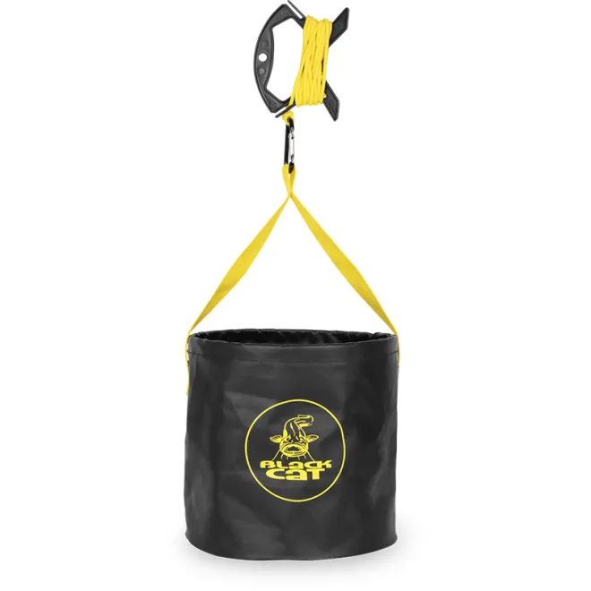 Black Cat Collapsible Water Bucket