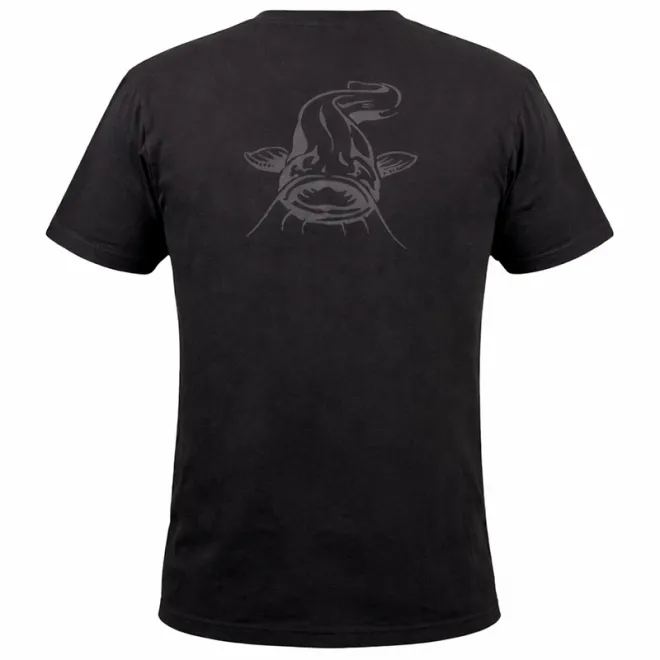 Black Cat Logo Black T-Shirt M