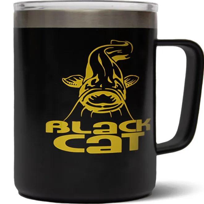 Black Cat Stainless Steel Thermal Mug