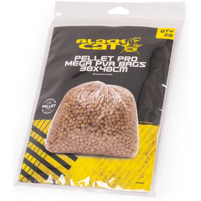 Black Cat Pellet Pro Mega PVA Bags 20 Stück 30 x 40 cm