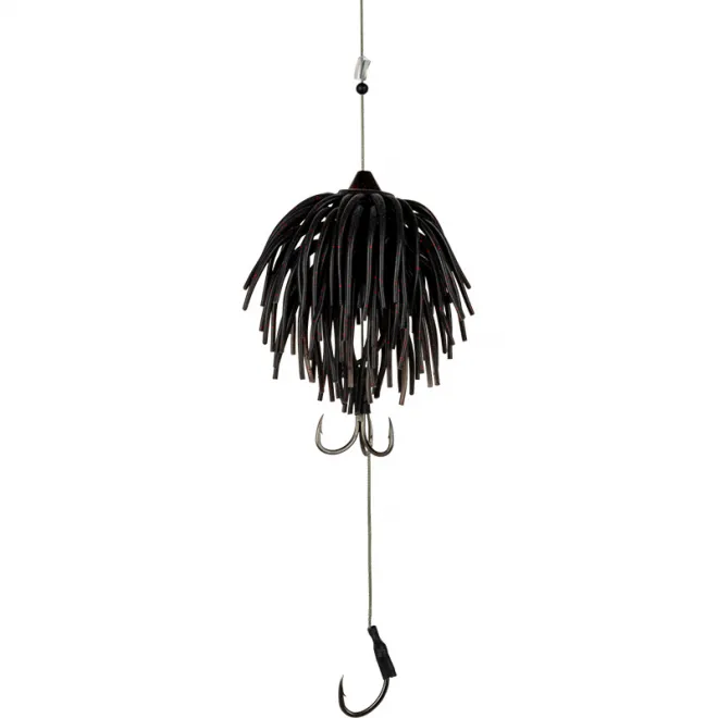 Black Cat Real Worm Teaser 80 g Black Red Flash