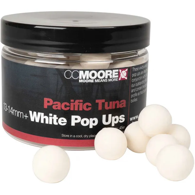 CCMoore Pacific Tuna White Pop Ups 13-14 mm