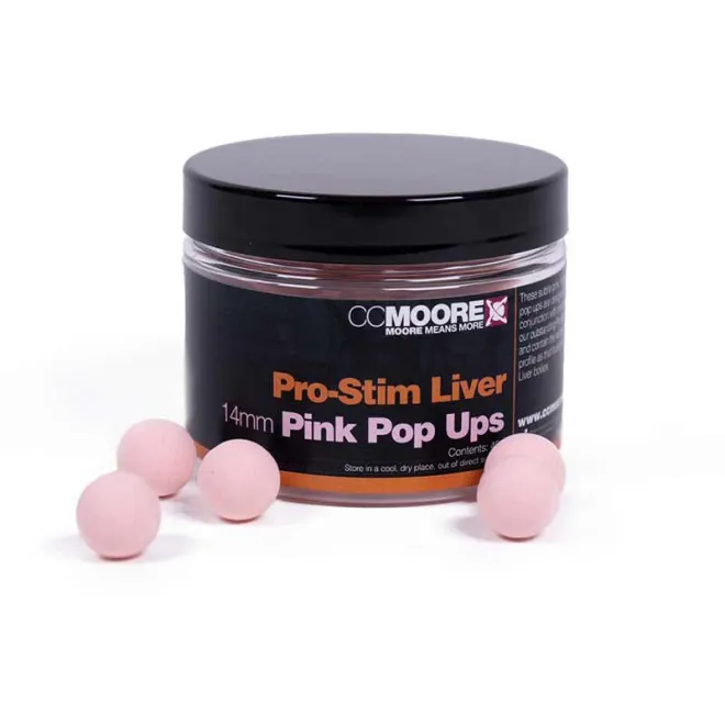CCMoore Pro-Stim Liver Pink Pop Ups 14 mm