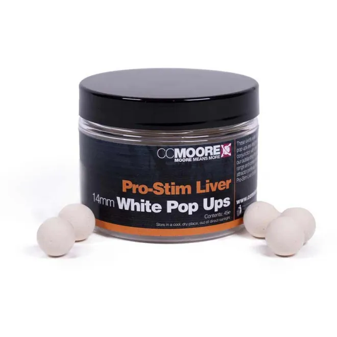 CCMoore Pro-Stim Liver White Pop Ups 14 mm