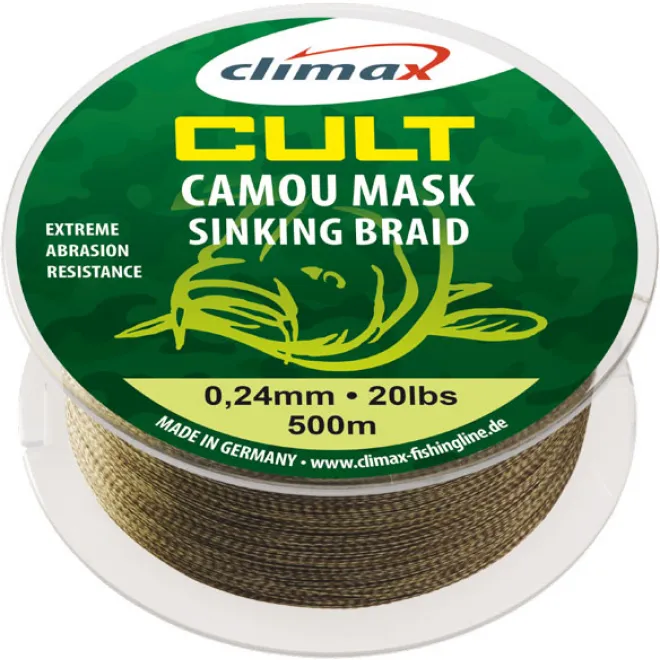 Climax Cult Camou Mask Sinking Braid - Meterware - 0,30 mm - 30 lb