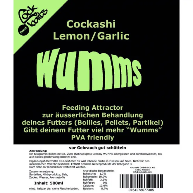 Cockbaits Wumms Liquid Cockashi 500 ml