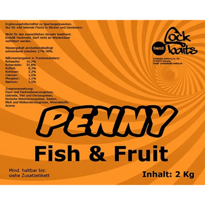 Cockbaits Penny Fish & Fruit Boilies 2 kg 17 mm