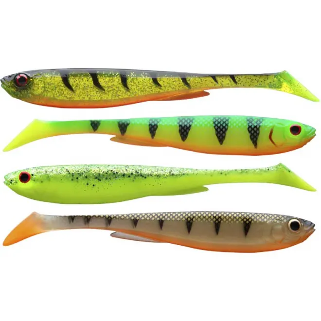 DAIWA Prorex Slim Shady Flash Set 10,5 cm 4 Stück 