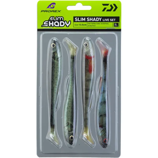 DAIWA Prorex Real Slim Shady Live Set 13,5 cm 4 Stück