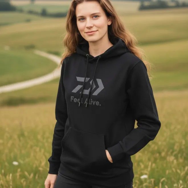 DAIWA Hoodie DE-8925E Black M