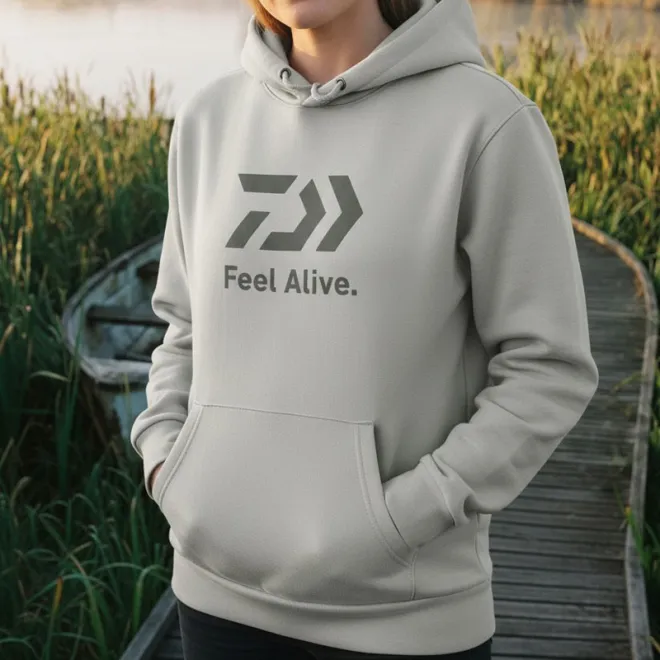 DAIWA Hoodie DE-8925E Grey M