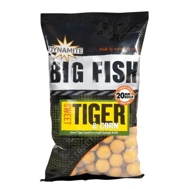 Dynamite Baits Sweet Tiger & Corn Boilies 1 kg 20 mm
