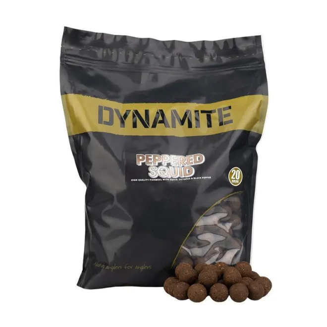Dynamite Baits Peppered Squid Boilies 1,8 kg 20 mm