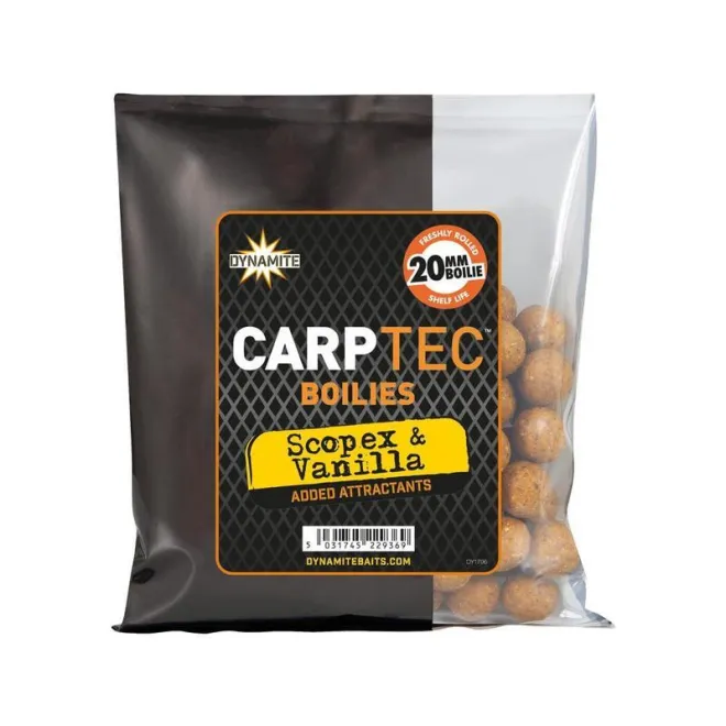 Dynamite Baits Carptec Boilies 300 g Scopex & Vanilla 20 mm