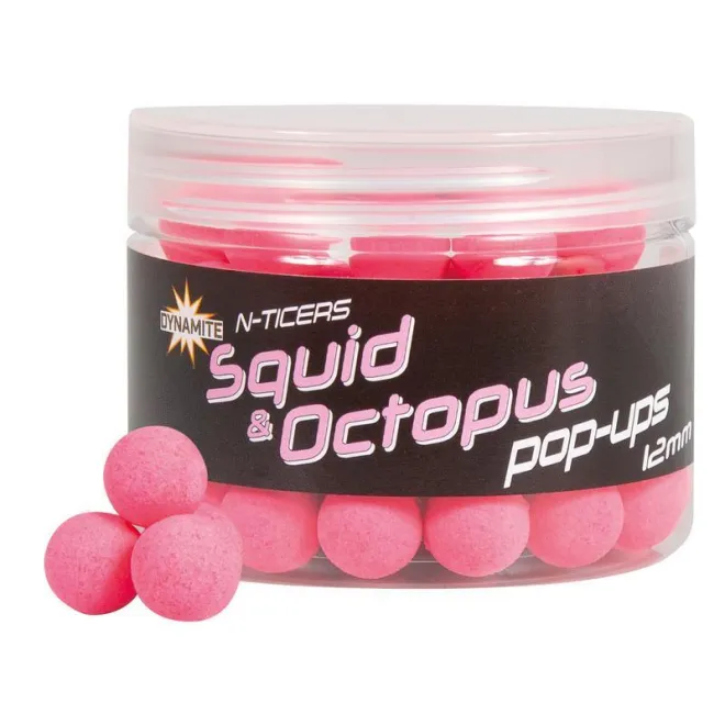 Dynamite Baits N-Ticers Pop Ups Squid & Octopus 12 mm