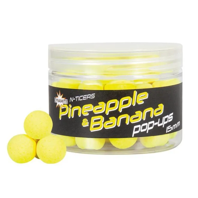 Dynamite Baits N-Ticers Pop Ups Pineapple & Banana 15 mm