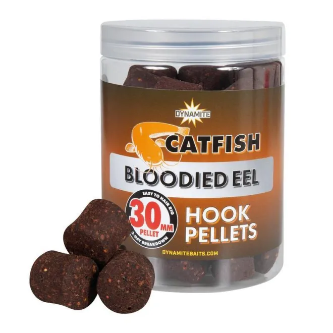 Dynamite Baits Catfish Hook Pellets Bloodied Eel 30 mm