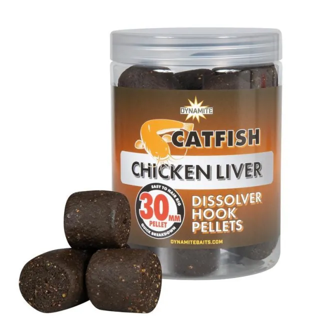 Dynamite Baits Catfish Chicken Liver Dissolver Hook Pellets 30 mm