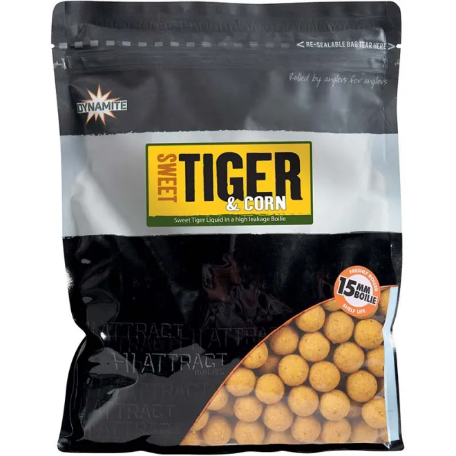 Dynamite Baits Sweet Tiger & Corn Boilies 1 kg 20 mm