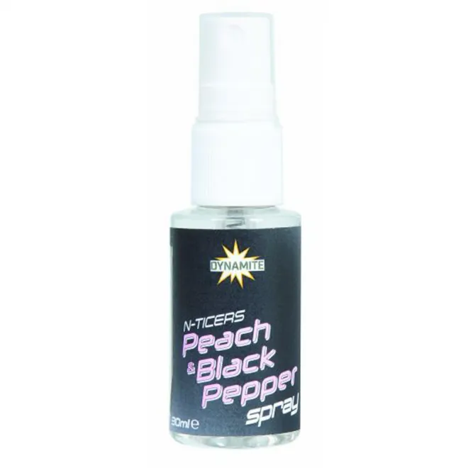 Dynamite Baits N-Ticers Peach & Black Pepper Spray 30 ml