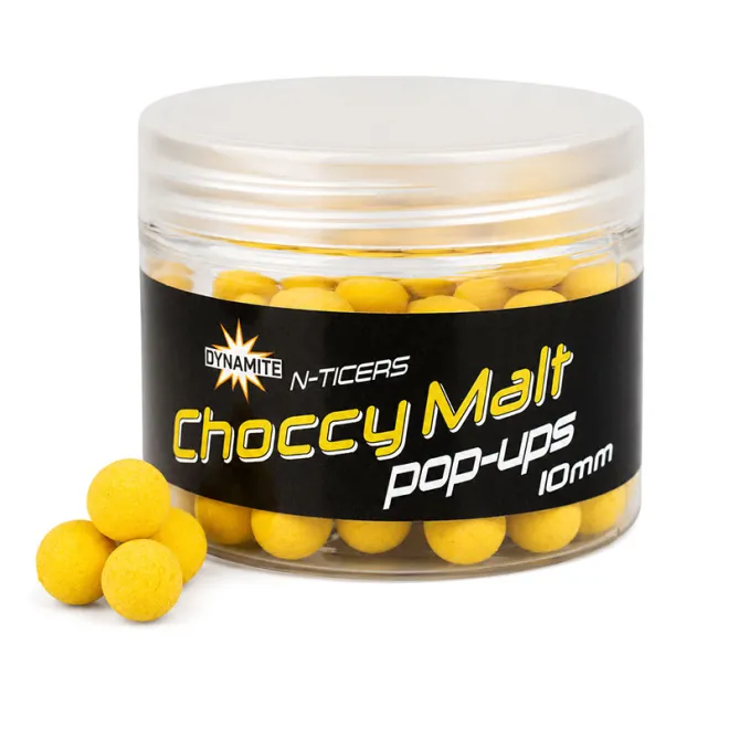 Dynamite Baits N-Ticers Choccy Malt Pop-Ups10 mm