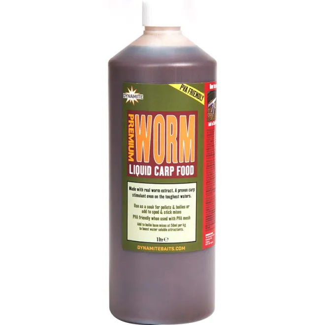 Dynamite Baits Worm Liquid Carp Food 1 Liter