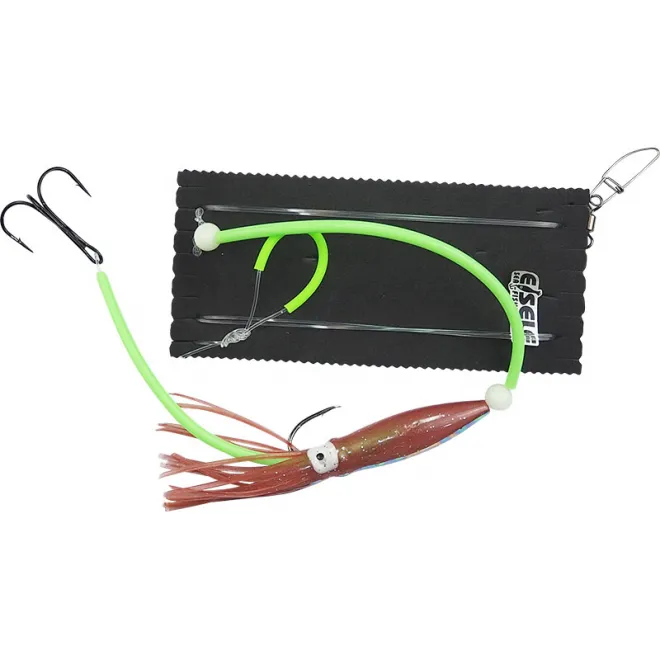 Dieter Eisele Zielfisch Seehecht-System II Hogy Oktopus 15 cm Braun