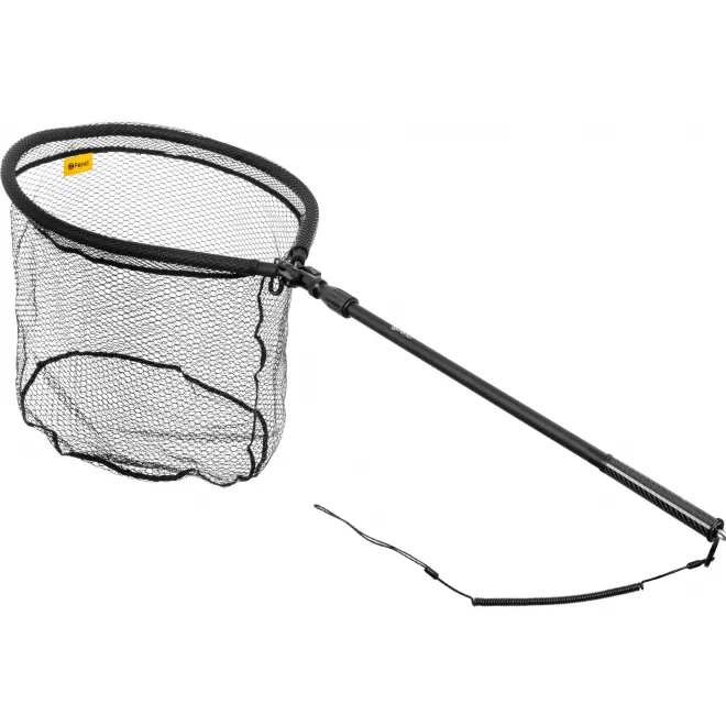 Fencl Predator Premium Pro Spinnkescher XXL Gummiert Schwimmend Carbongriff