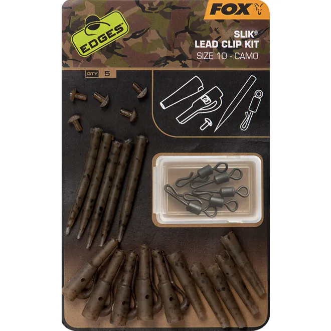 FOX Edges Camo Slik Lead Clip Kit Size 10