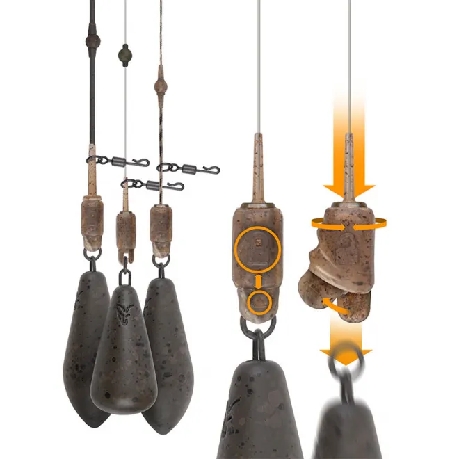 FOX Edges Camo Heli-Clip 3 Stück