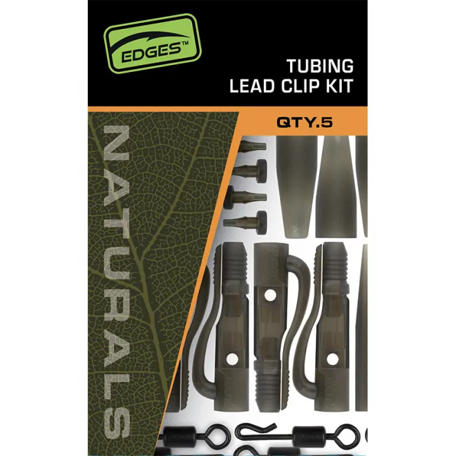 FOX Edges Tubing Leadclip Kit Naturals
