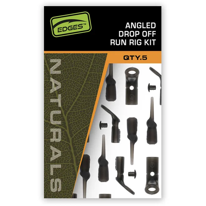 FOX Edges Naturals Angled Drop Off Run Rig Kit 5 Stück