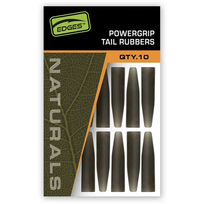 FOX Edges Naturals Powergrip Tail Rubbers 10 Stück