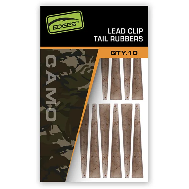 FOX Edges Camo Lead Clip Tail Rubbers 10 Stück