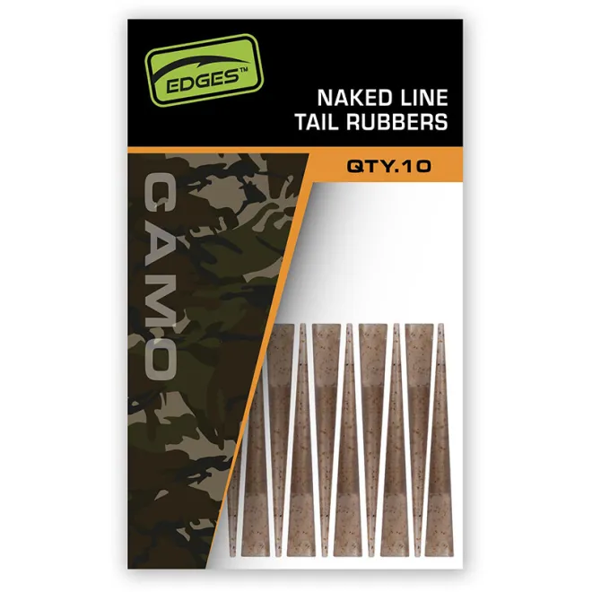 FOX Edges Camo Naked Line Tail Rubbers 10 Stück