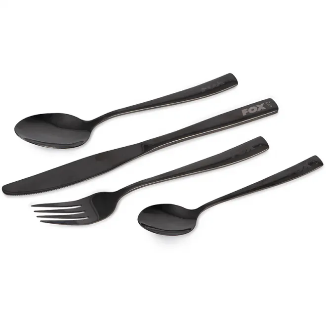 FOX Cooware Black Stainless Cutlery Set