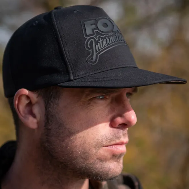 FOX Black/Camo Flat Peak Snapback Cap