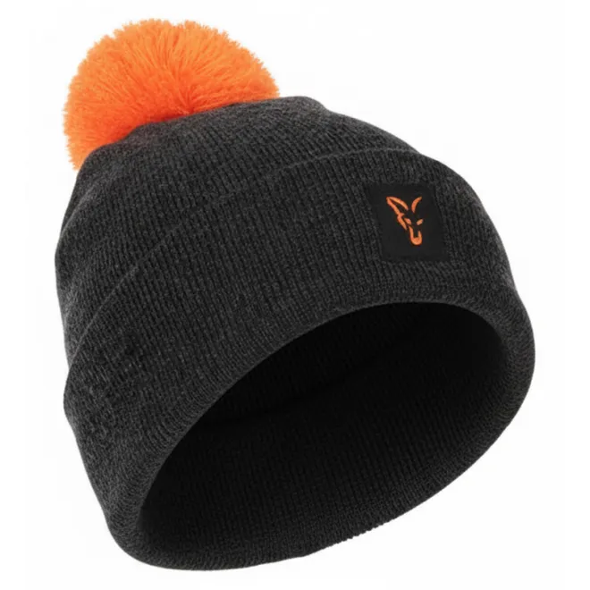 FOX Collection Bobble Hat Black/Orange