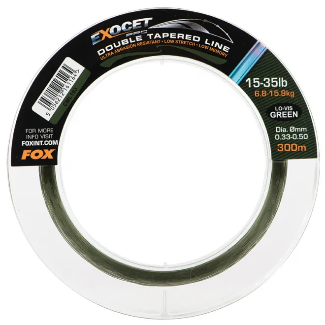 FOX Exocet Pro Double Tapered Line Low Vis Green 300m 0,26mm - 0,50mm