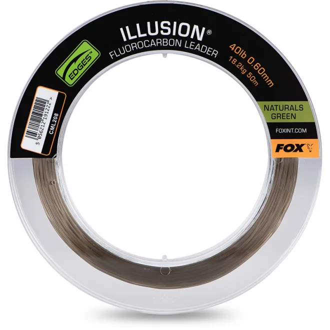FOX Illusion Leader 50 m 40 lb 18,2 kg 0,60 mm Naturals Green