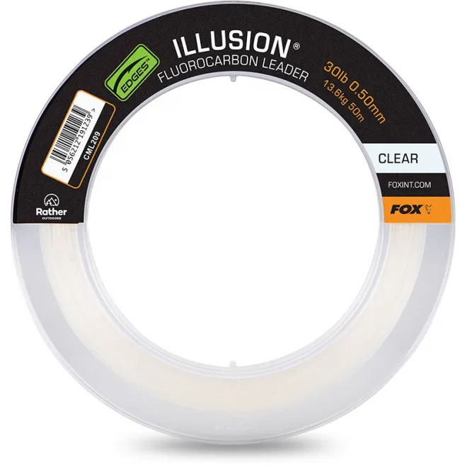 FOX Illusion Leader 50 m 30 lb 13,6 kg 0,50 mm Clear