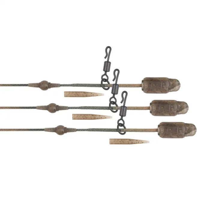 FOX Edges Camo Heli-Clip Rigs 50 lb Leadcore 3 Stück