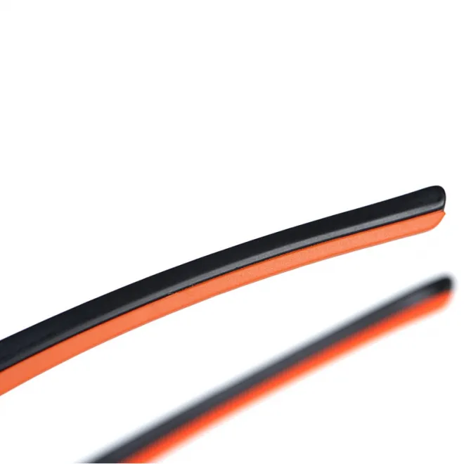 FOX Collection Black Orange Shades-Grey Lense