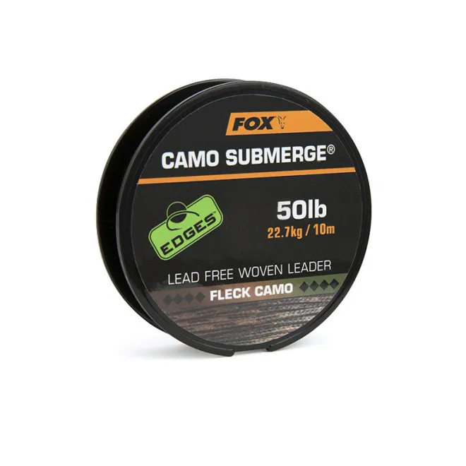 FOX Edges Camo Lead Free Leader Submerge Fleck Camo 50 lb - 10 m