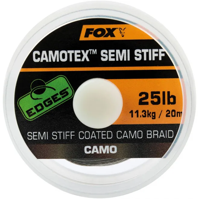 FOX Edges Camotex™ Semi Stiff Coated Camo Braid 20 m 25 lb