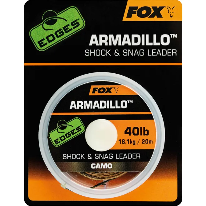 FOX Edges Armadillo™ Camo Shock & Snag Leader 20 m 40 lb