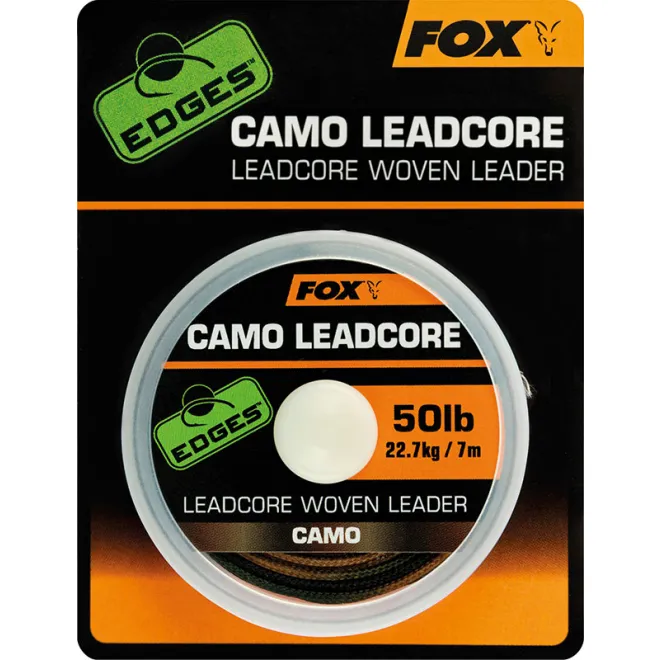 FOX Edges Camo Leadcore Woven Leader 50 lb 7 m