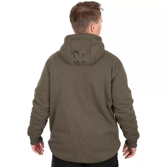 FOX Collection Sherpa Jacket Green & Black M