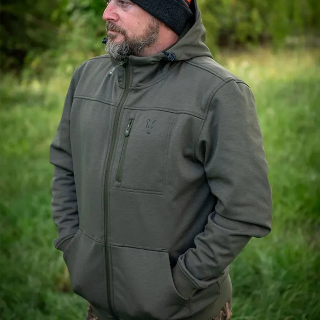 FOX Collection Soft Shell Jacket Green & Black M