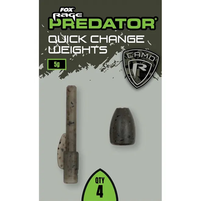 FOX Rage Predator Camo Quick Change Weights 5 g